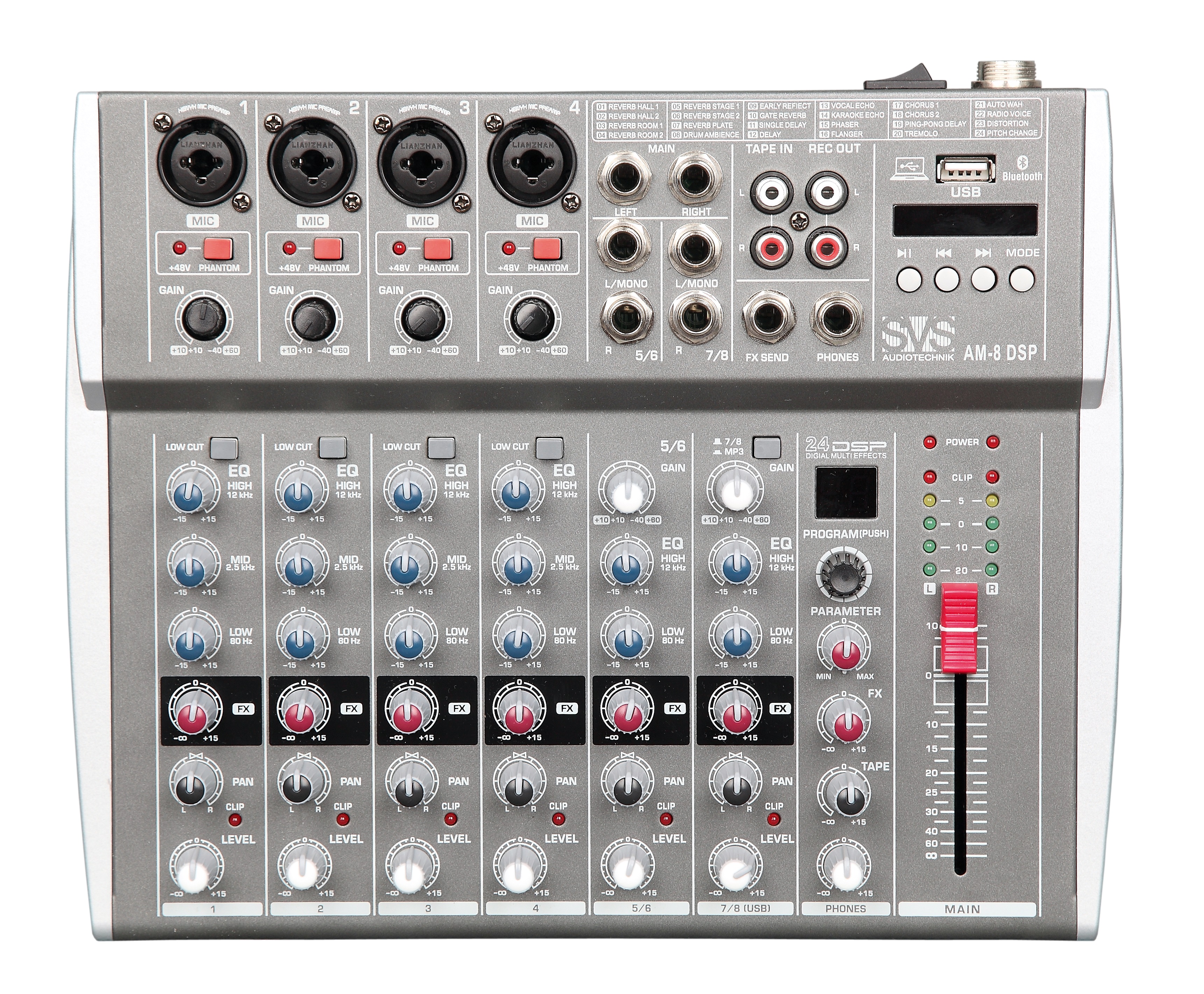SVS AUDIOTECHNIK MIXERS AM-8 DSP Аналоговый микшерный пульт
